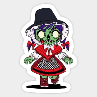 Cute Welsh Zombie Sticker